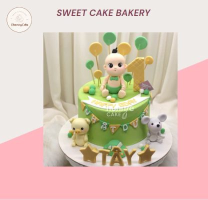 bánh sinh nhật 1 tuổi cho bé trai
